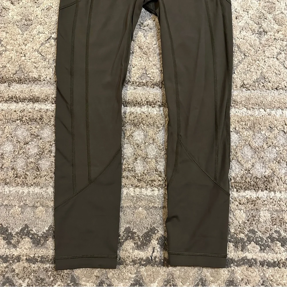 Lululemon All The Right Places Crop Dark Olive 4